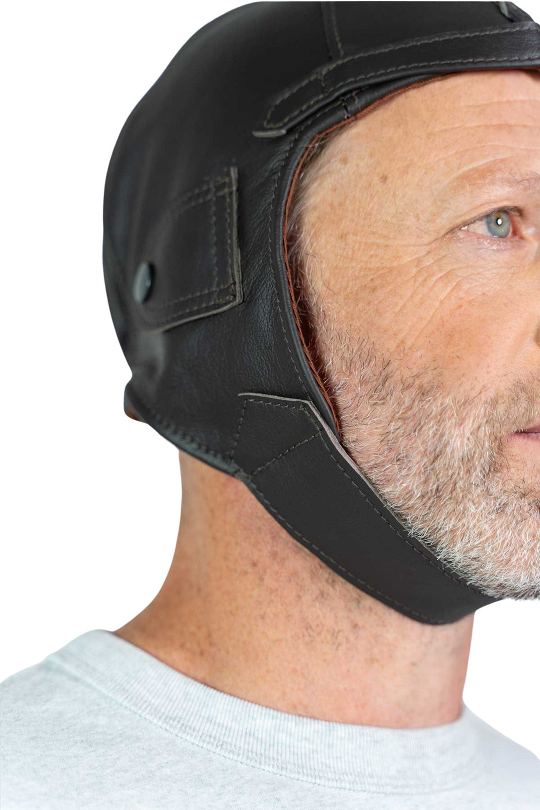 Leather Pilot Helmet