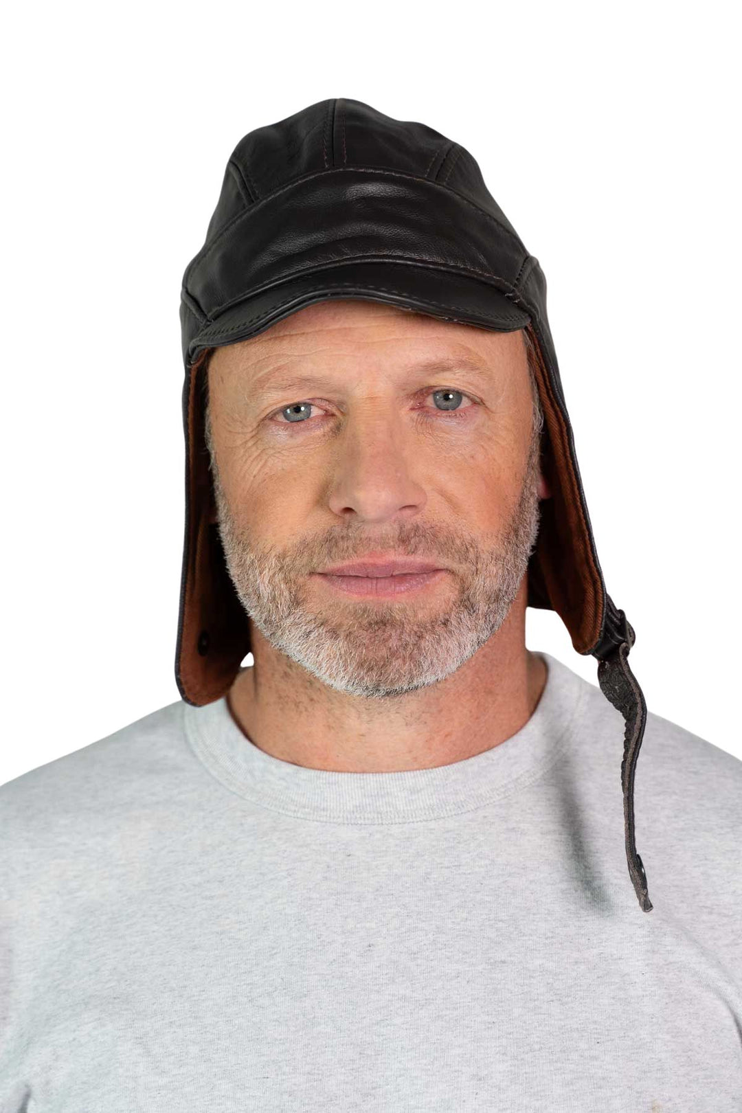 Leather Millia Motoring Helmet