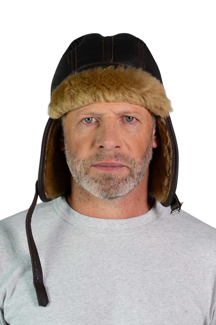 Sheepskin Millia Motoring Helmet