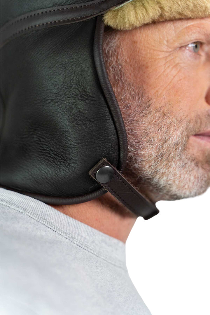 Sheepskin Millia Motoring Helmet
