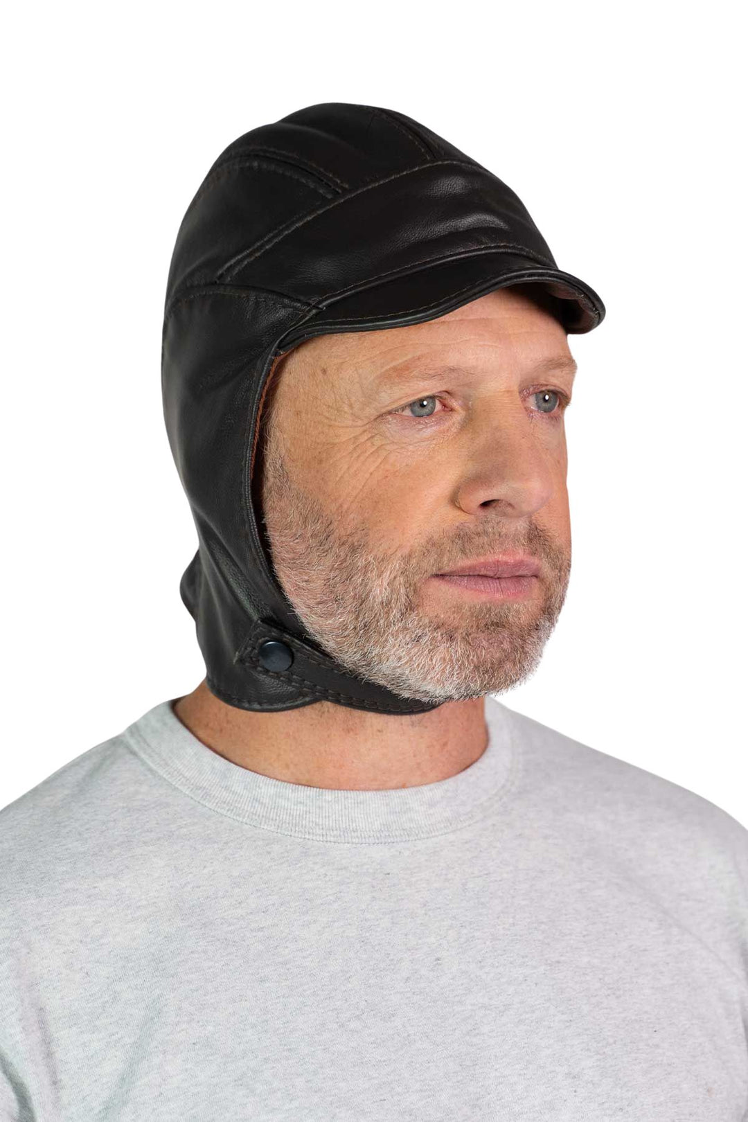 Leather Millia Motoring Helmet