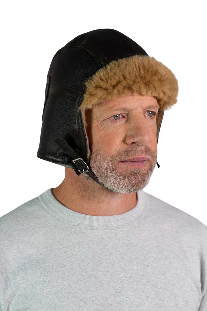 Sheepskin Irvin Pilot Helmet