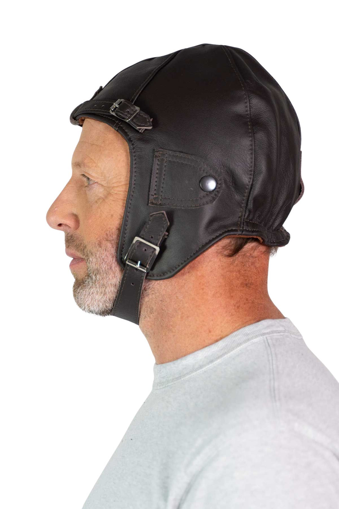 Leather Pilot Helmet
