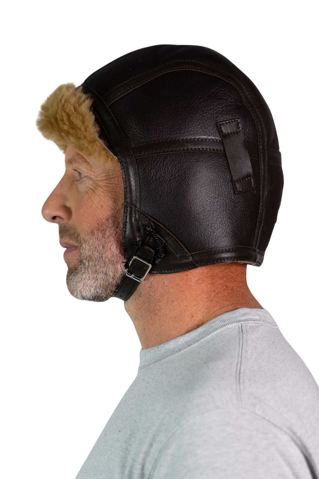 Sheepskin Irvin Pilot Helmet