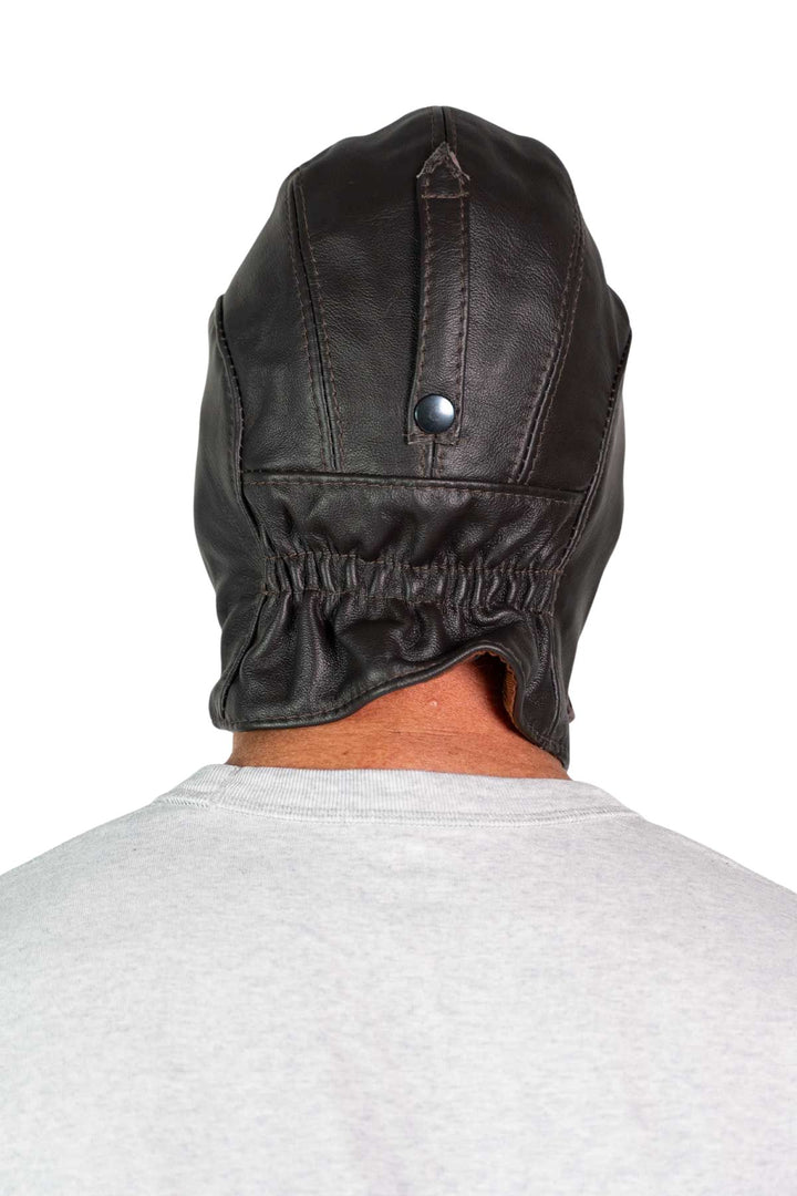 Leather Millia Motoring Helmet