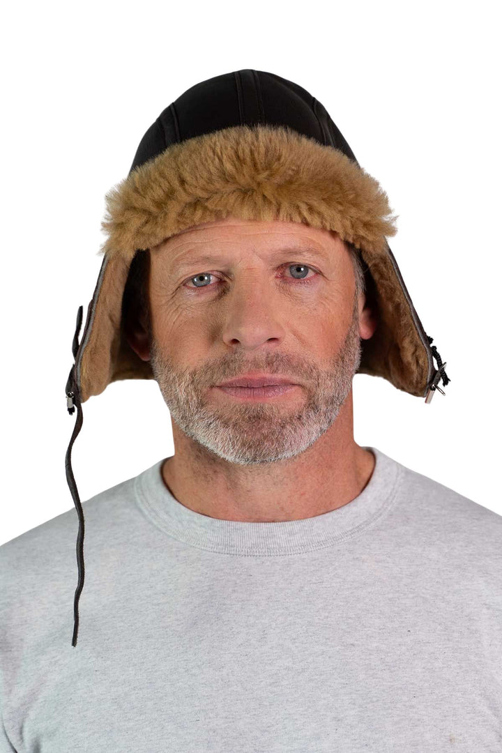 Sheepskin Irvin Pilot Helmet