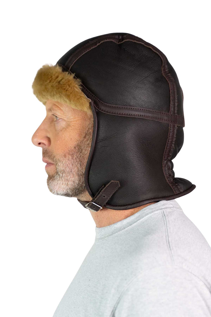 Sheepskin Millia Motoring Helmet