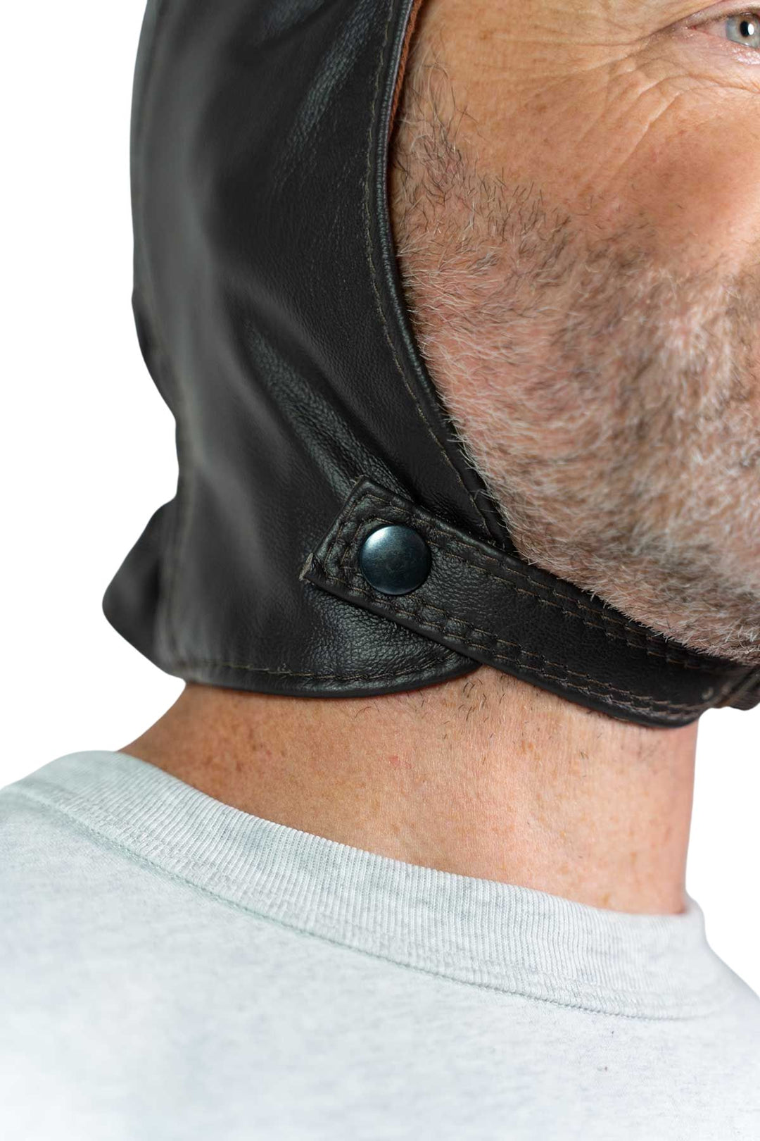 Leather Millia Motoring Helmet