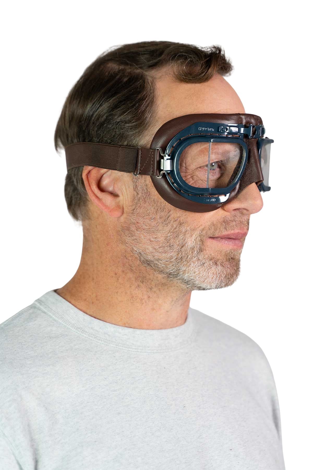Pilot Vintage Goggles Motorcycle 2pcs 英車 vintage GOGGLES MARKⅡ RAF 未使用 Cruiser Bike Scooter 個人装備