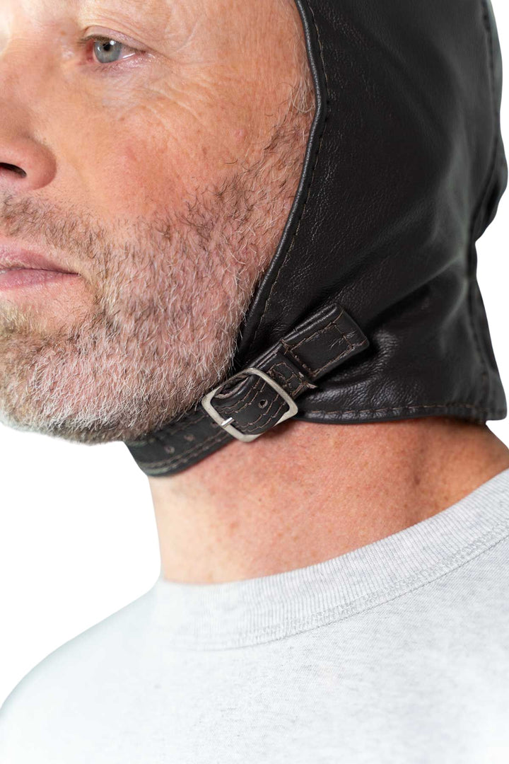 Leather Millia Motoring Helmet