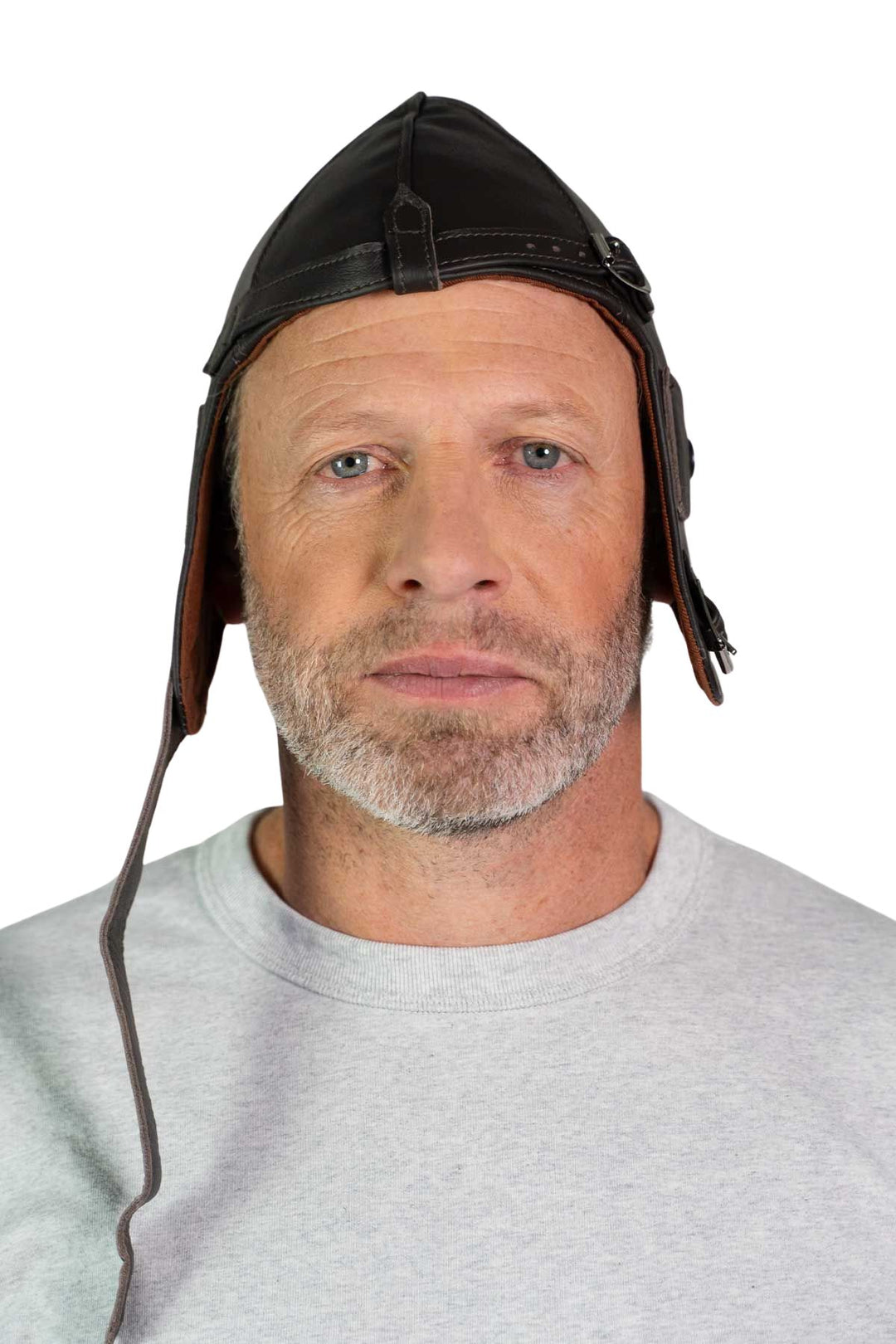 Leather Pilot Helmet