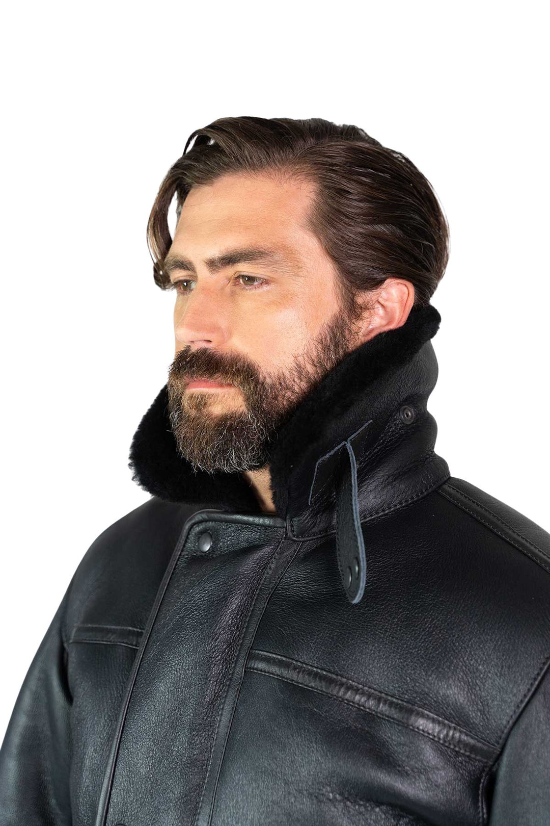 Mens Monza Sheepskin Jacket Black