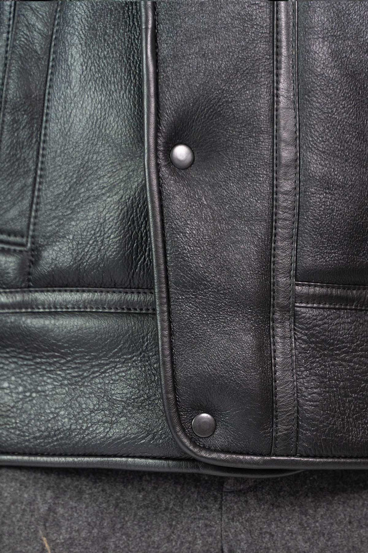 Mens Monza Sheepskin Jacket Black