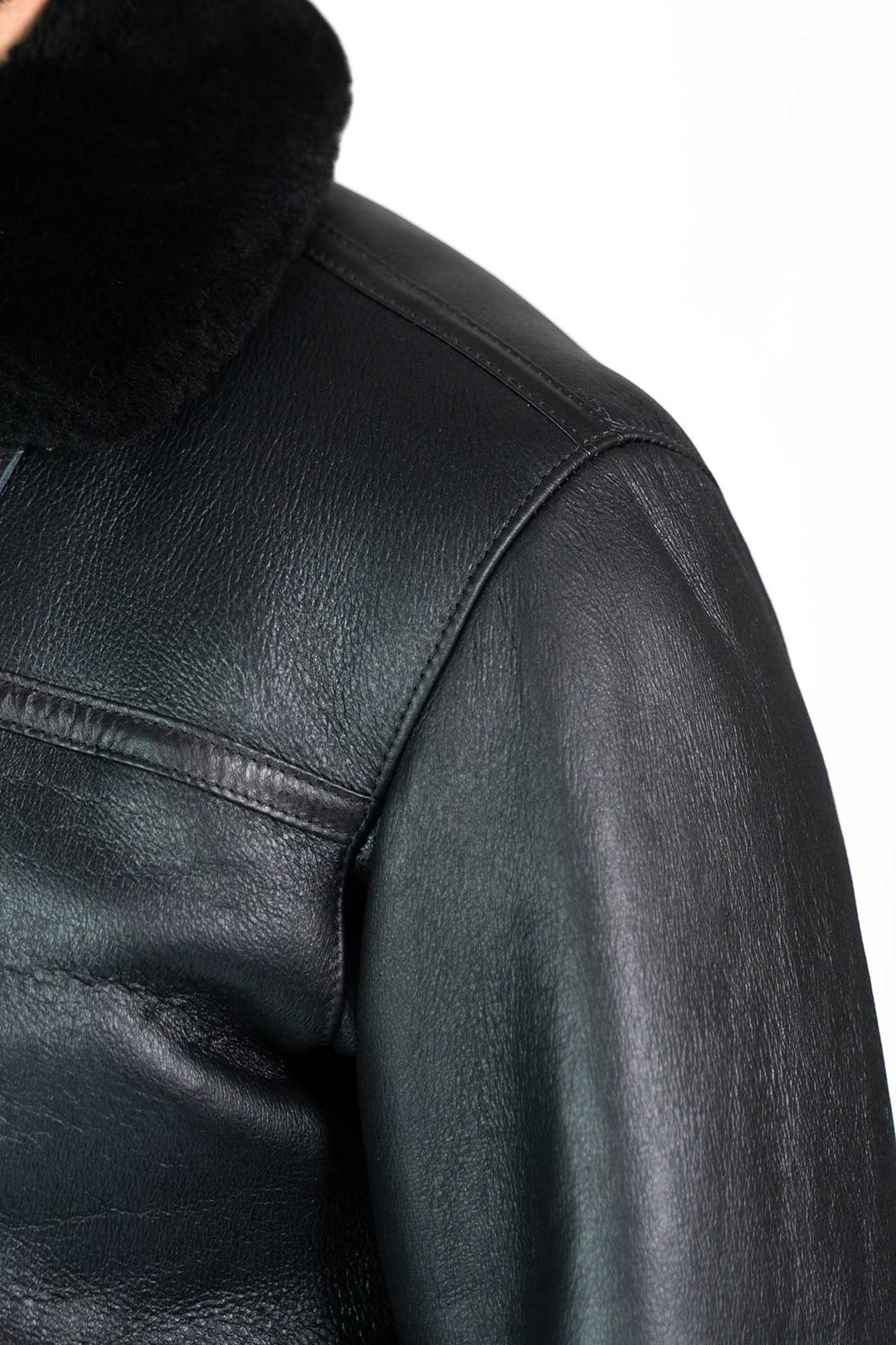 Mens Monza Sheepskin Jacket Black