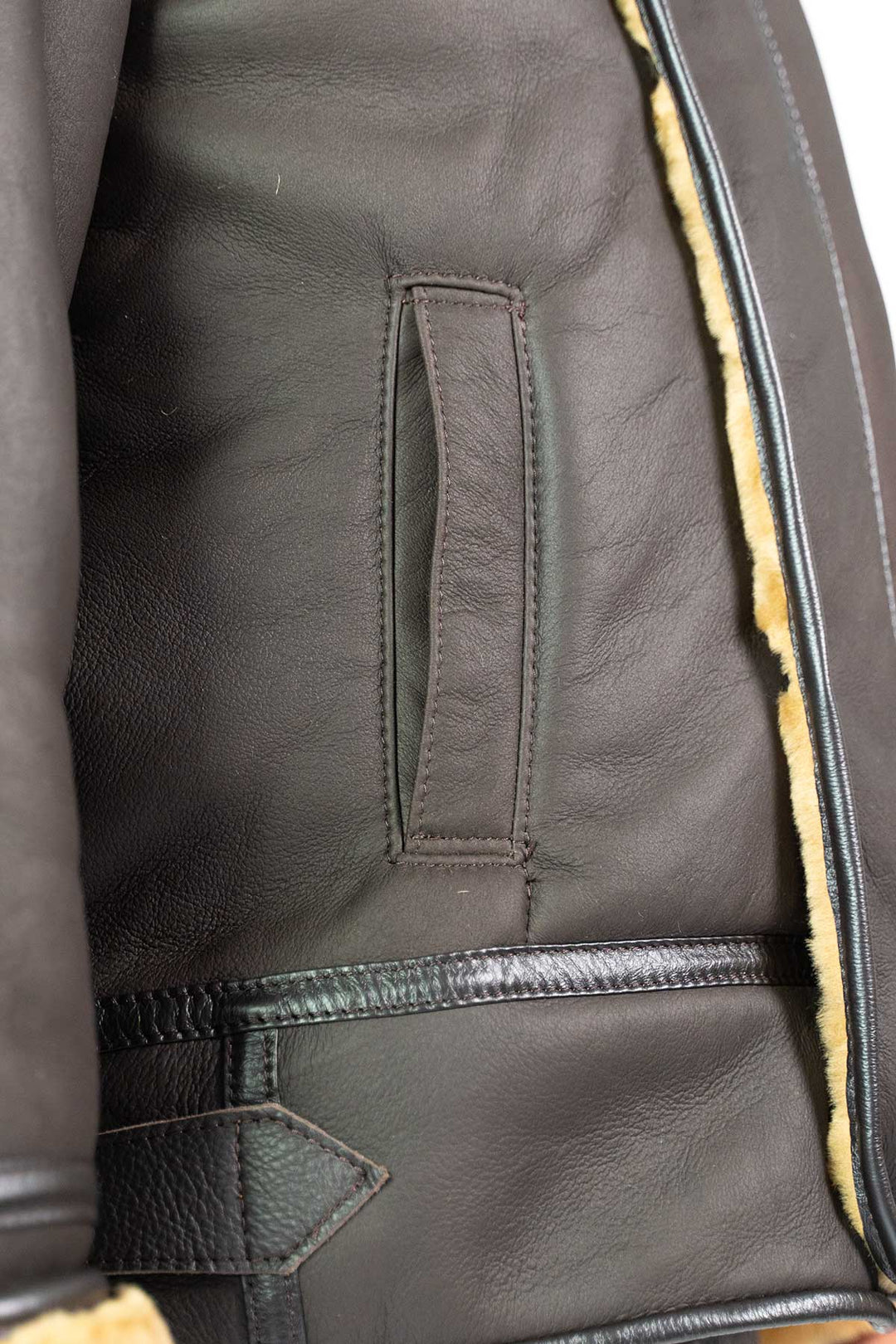 Mens Monza Sheepskin Jacket Brown