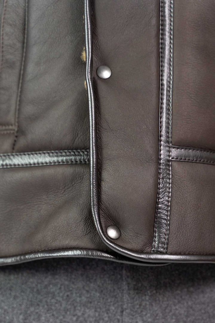Mens Monza Sheepskin Jacket Brown