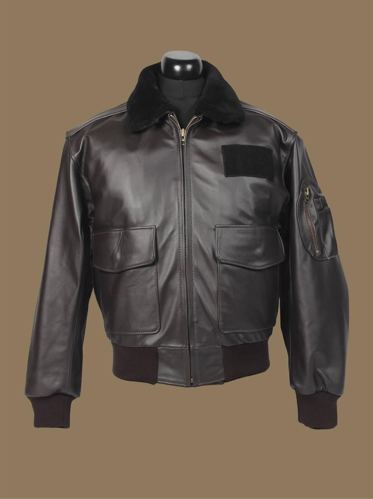 Fleet air shop arm leather jacket